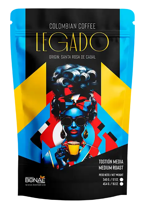 Café Legado Bonae: Tabi Amarillo, 85 puntos, origen Colombia