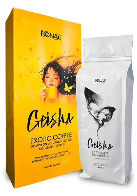 Café Geisha Bonae, Varieded Geisha, 87 puntos, origen Colombia